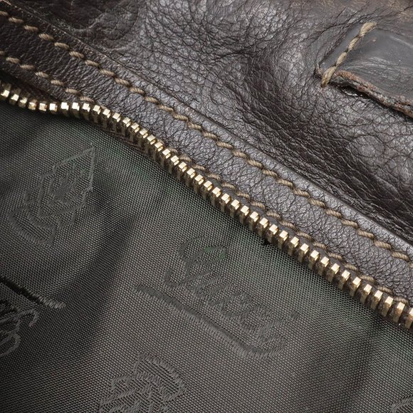 GUCCI Guccissima Shoulder Bag Leather Dark Brown - Picture 10 of 10